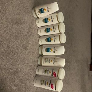 8 bottles of Pantene shampoo and conditioner